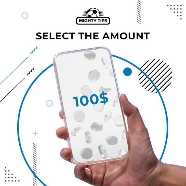 Smartphone displaying 100 USD